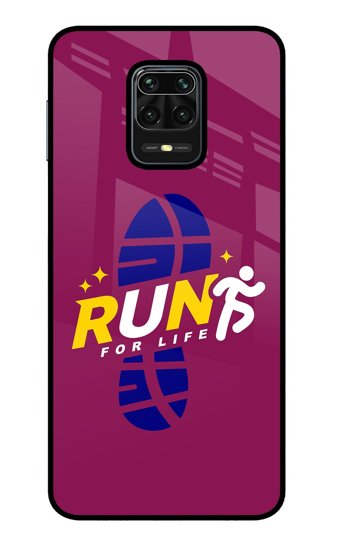 Run for Life Redmi Note 9 Pro/Pro Max Glass Case