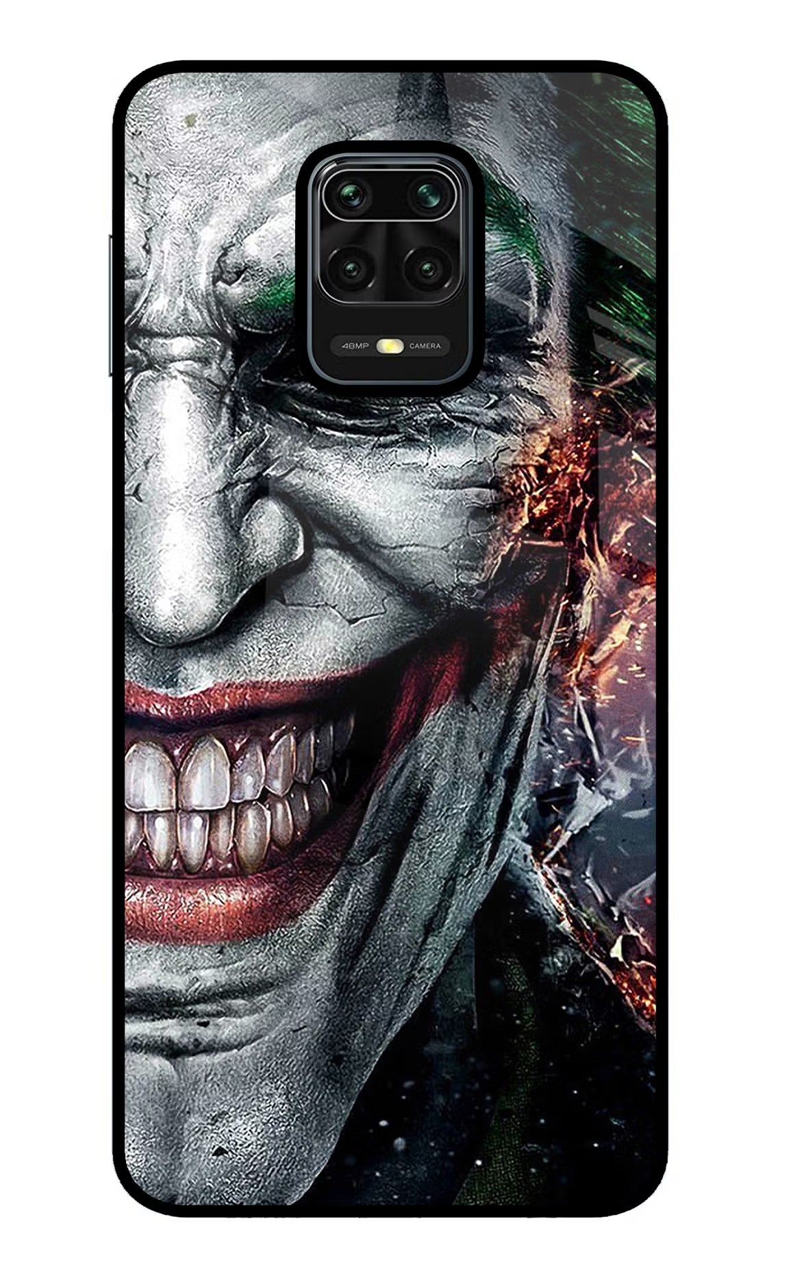 Joker Cam Redmi Note 9 Pro/Pro Max Glass Case Back Cover by Casekaro