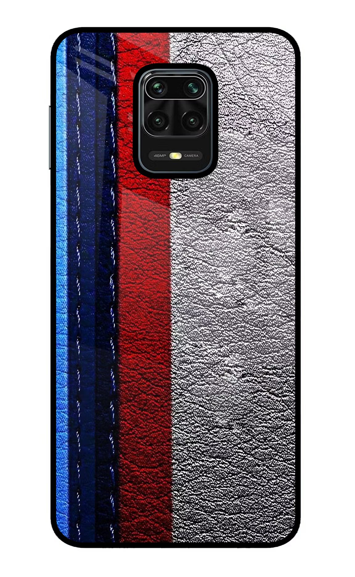 BMW Stripes Redmi Note 9 Pro/Pro Max Glass Case Back Cover by Casekaro