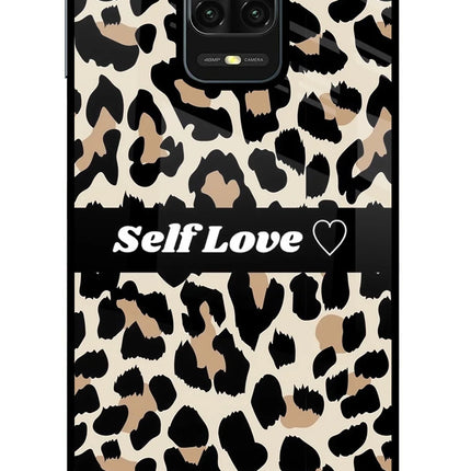 Leopard Print Self Love Redmi Note 9 Pro/Pro Max Glass Case