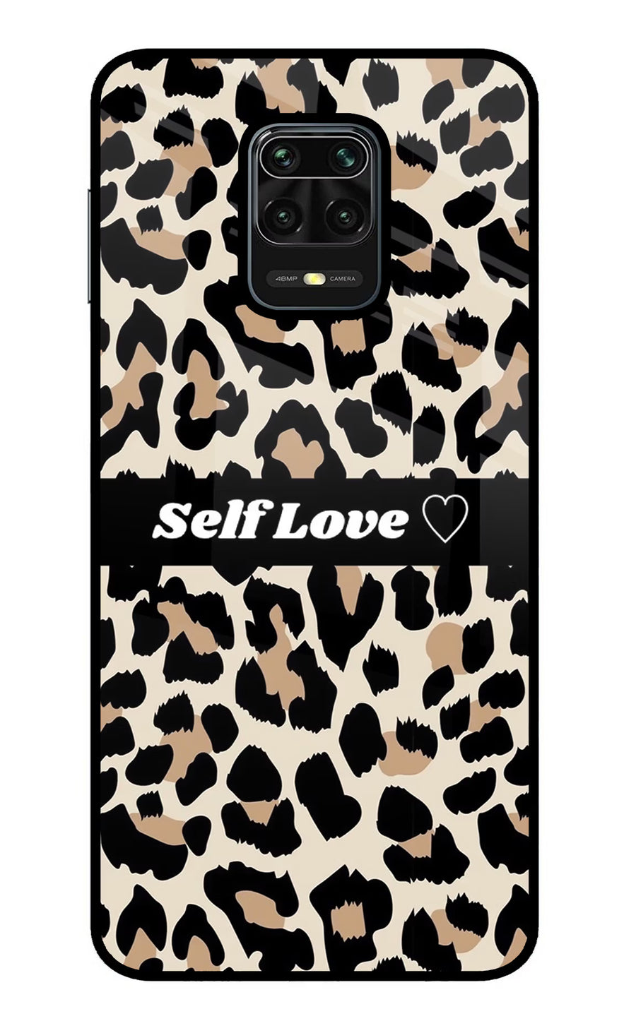 Leopard Print Self Love Redmi Note 9 Pro/Pro Max Back Cover, Metal case