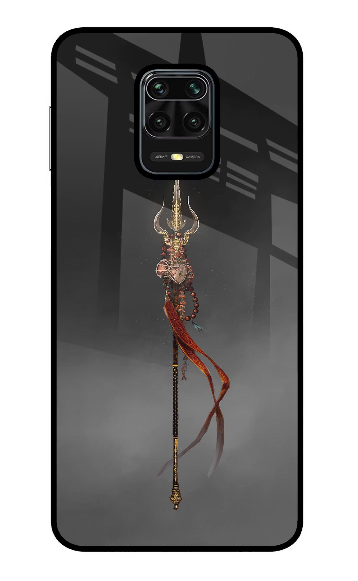 Shiv Trishul Redmi Note 9 Pro/Pro Max Glass Case Back Cover by Casekaro
