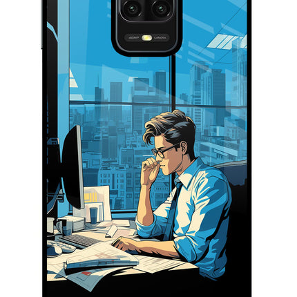 Focused Hustler (AI Generated) Redmi Note 9 Pro/Pro Max Glass Case