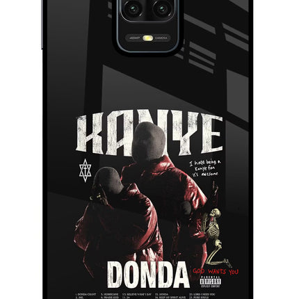Donda Kanye West Redmi Note 9 Pro/Pro Max Glass Case