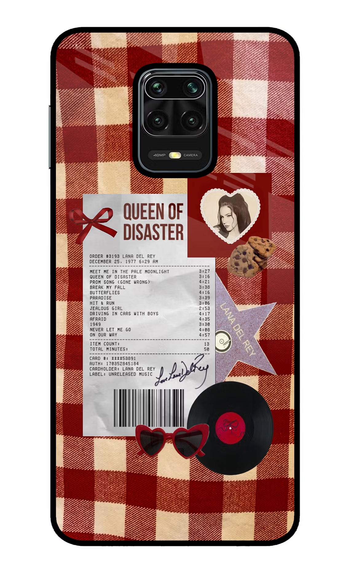 Queen of Disaster Redmi Note 9 Pro/Pro Max Glass Case