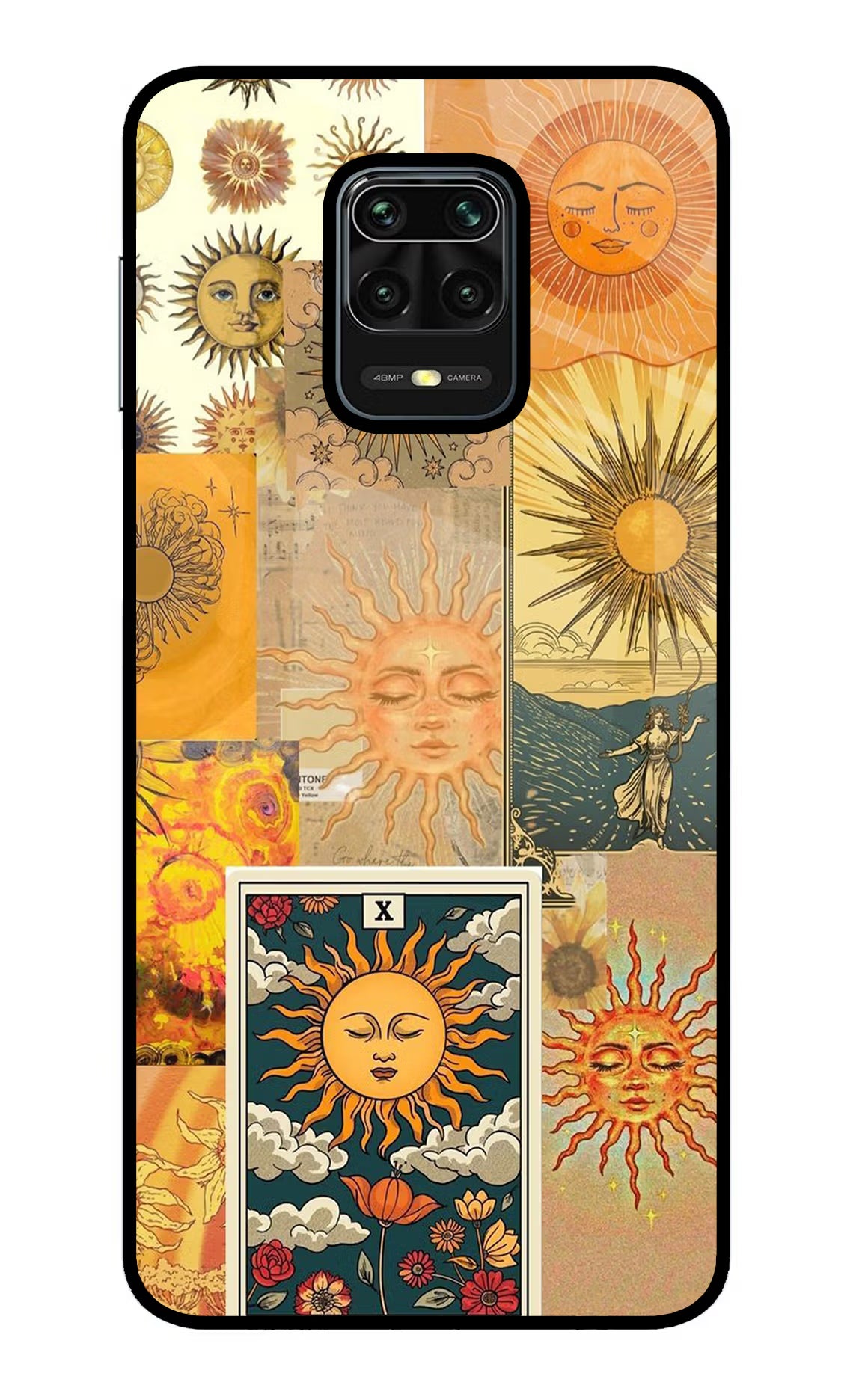 Sun Redmi Note 9 Pro/Pro Max Glass Case Back Cover by Casekaro