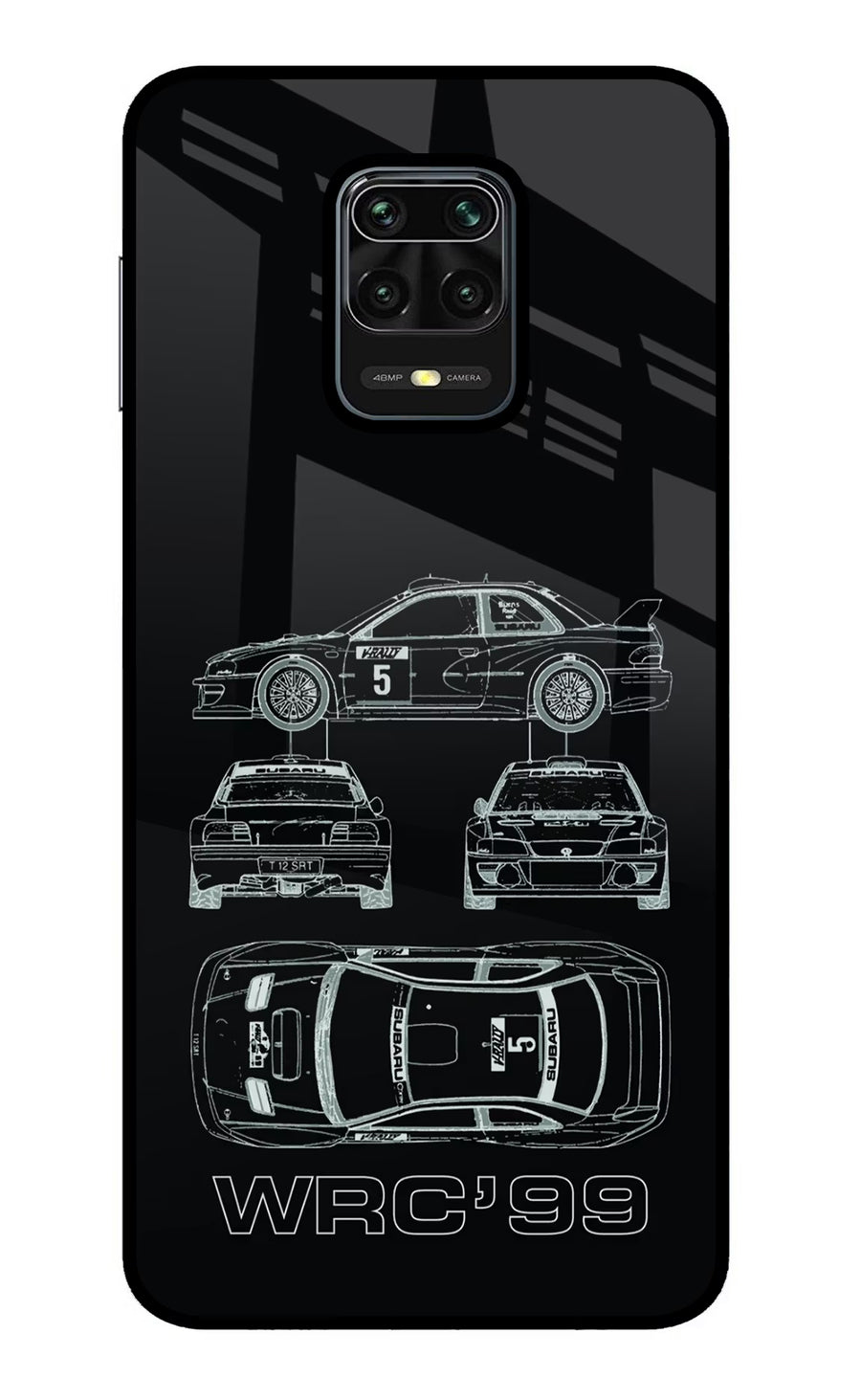 WRC'99 Redmi Note 9 Pro/Pro Max Back Cover, Metal case
