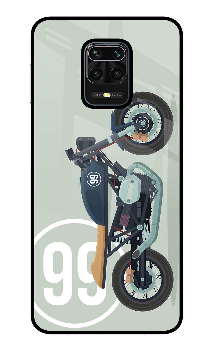 Classic Cafe Racer 99 Redmi Note 9 Pro/Pro Max Back Cover, Metal case