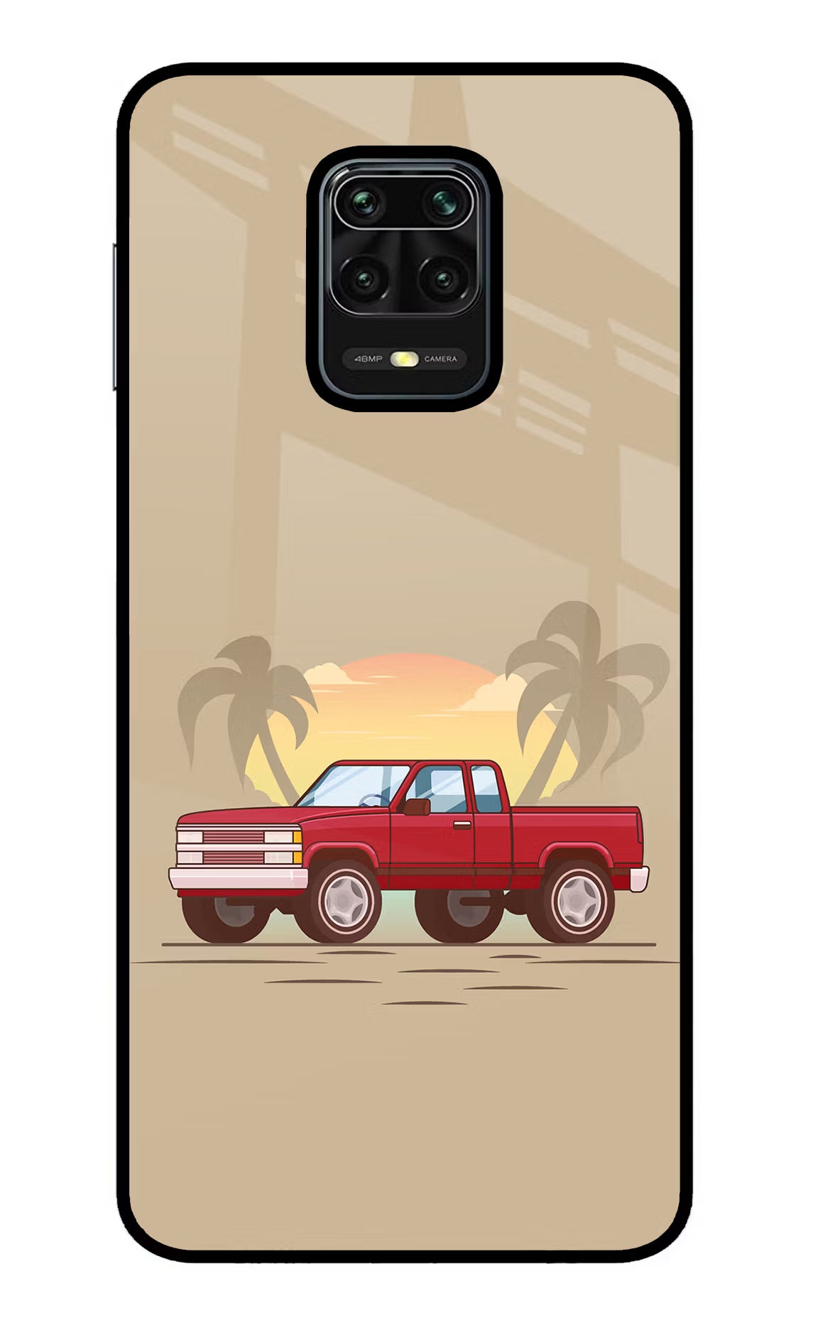 Desert Classic Drive Redmi Note 9 Pro/Pro Max Glass Case Back Cover by Casekaro