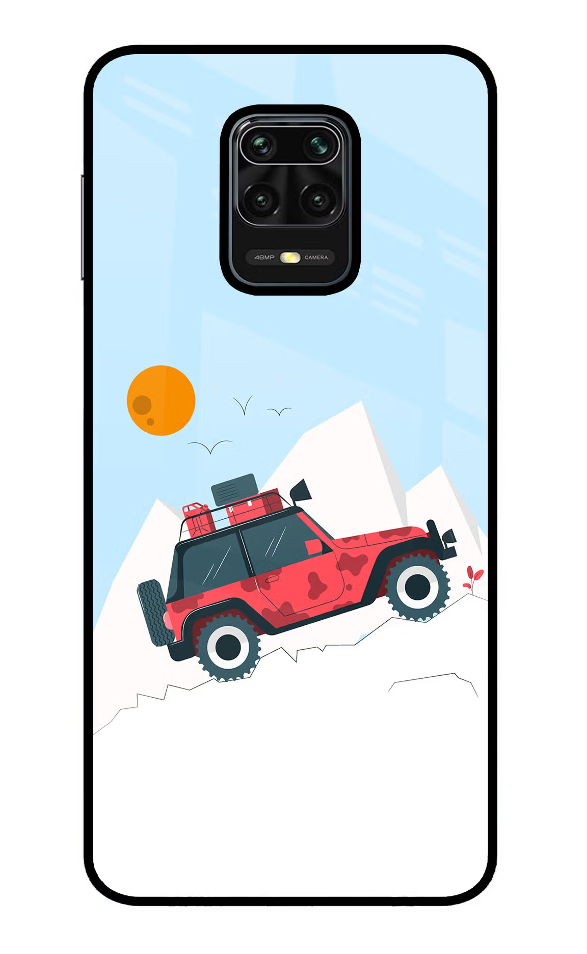 Mountain Trail Beast Redmi Note 9 Pro/Pro Max Glass Case Back Cover by Casekaro