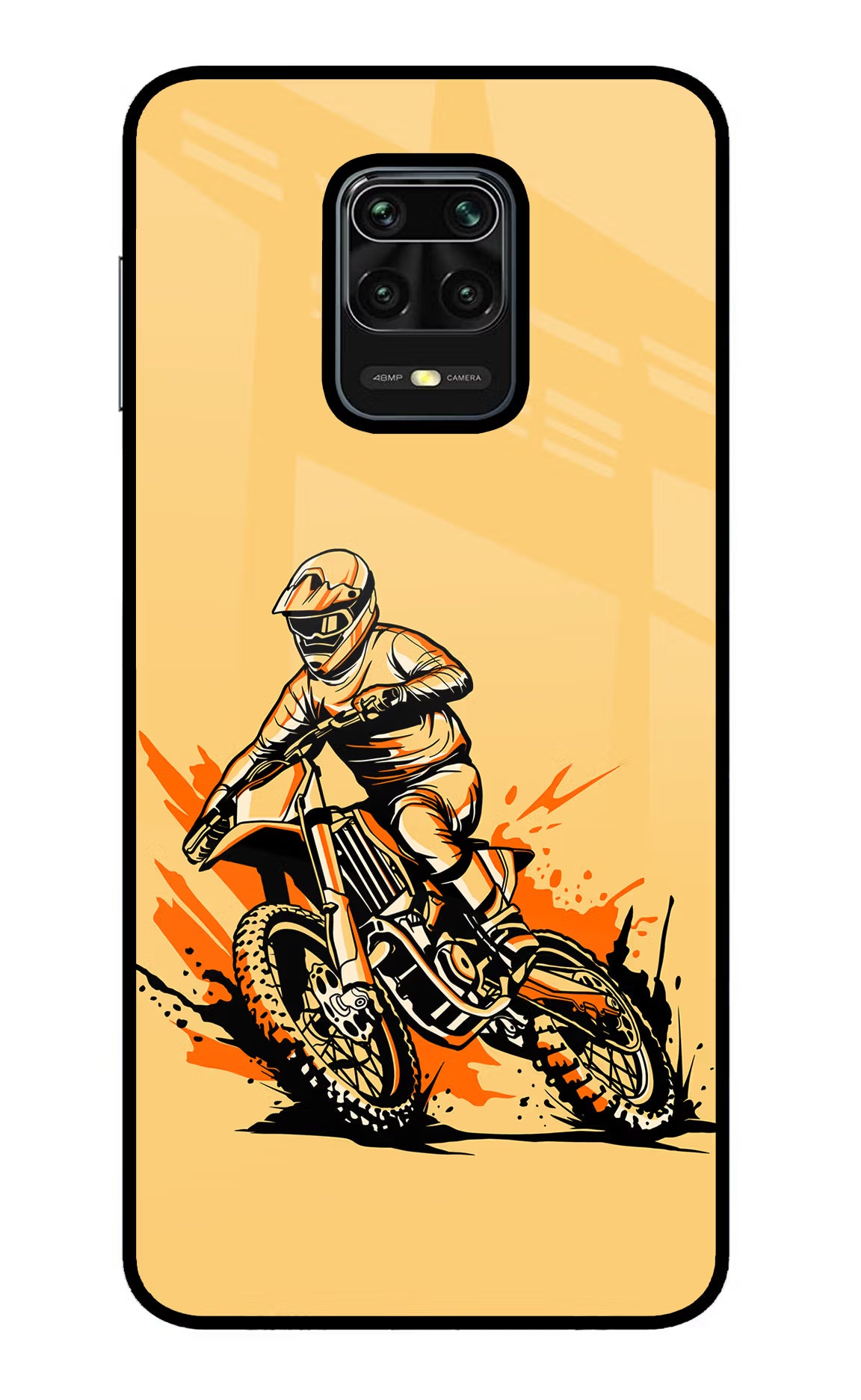 Off-Road Fury Redmi Note 9 Pro/Pro Max Glass Case Back Cover by Casekaro