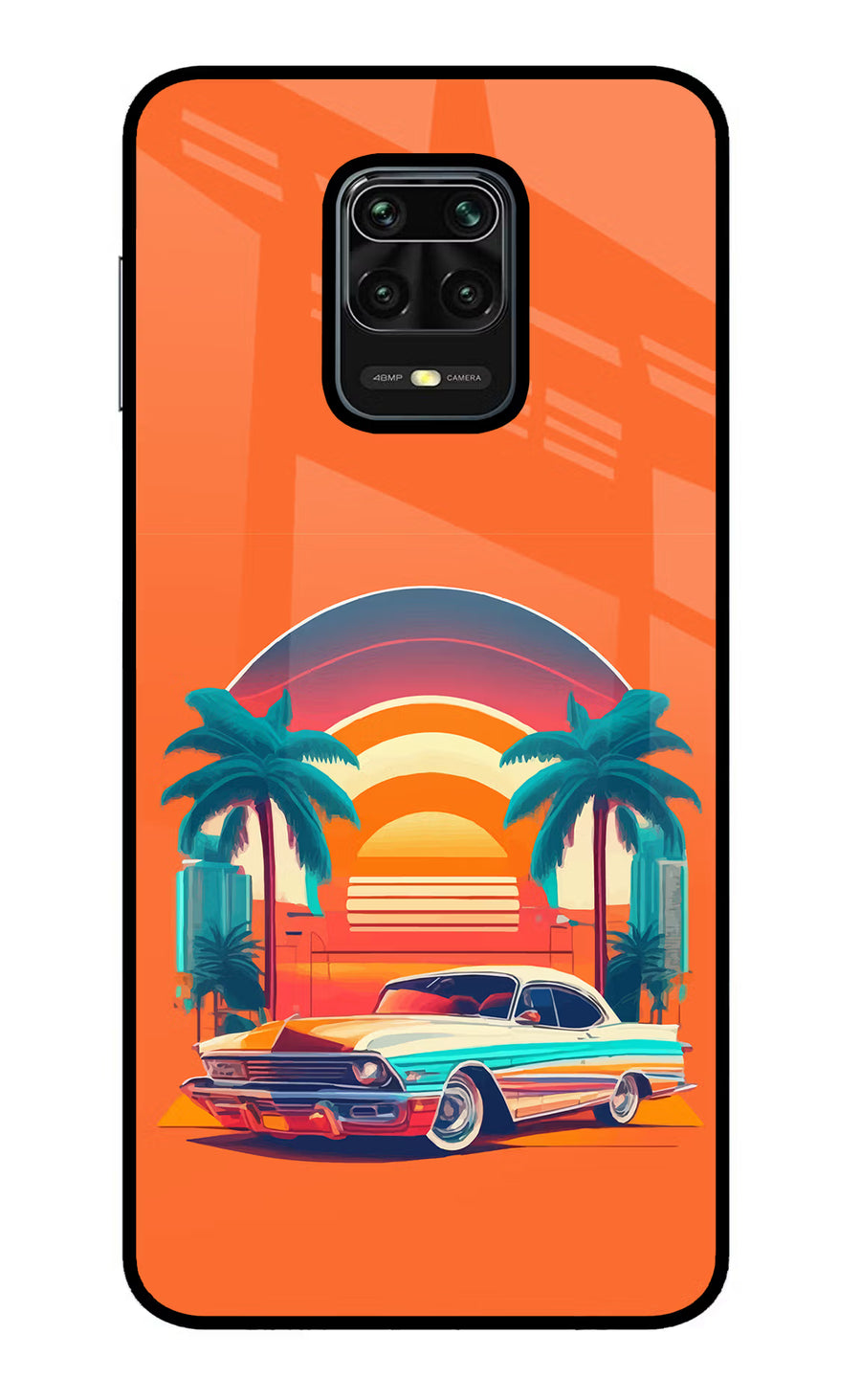 Palm Drive 80s Redmi Note 9 Pro/Pro Max Back Cover, Metal case