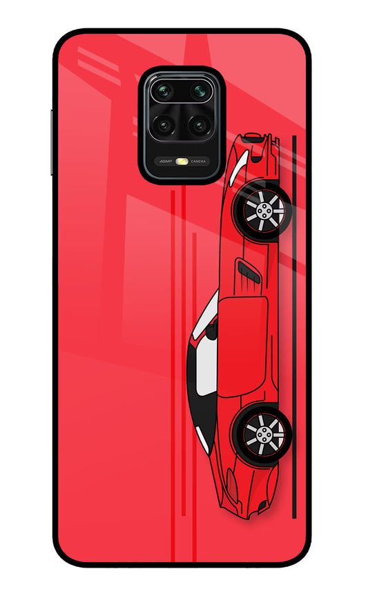 Red Velocity Redmi Note 9 Pro/Pro Max Glass Case