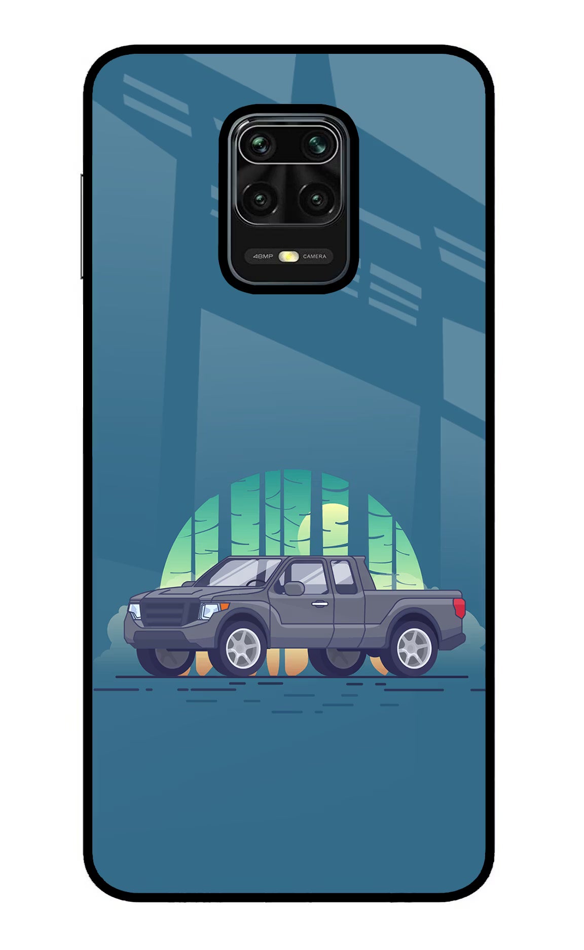Retro Garage Vibe Redmi Note 9 Pro/Pro Max Glass Case