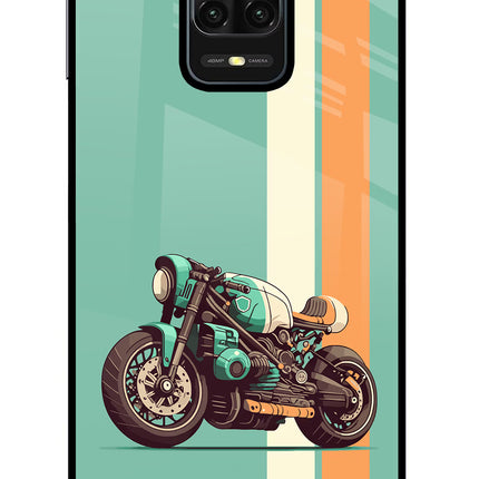 Striped Moto Drift Redmi Note 9 Pro/Pro Max Glass Case