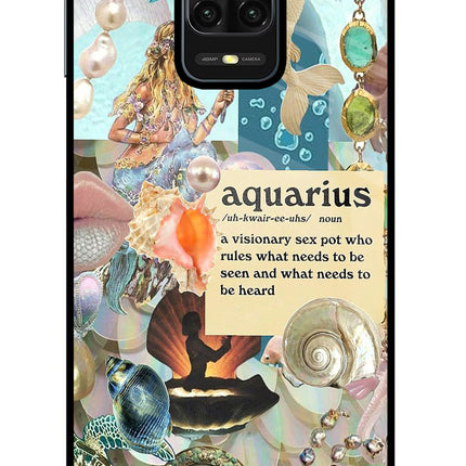 Aquarius Zodiac Redmi Note 9 Pro/Pro Max Glass Case
