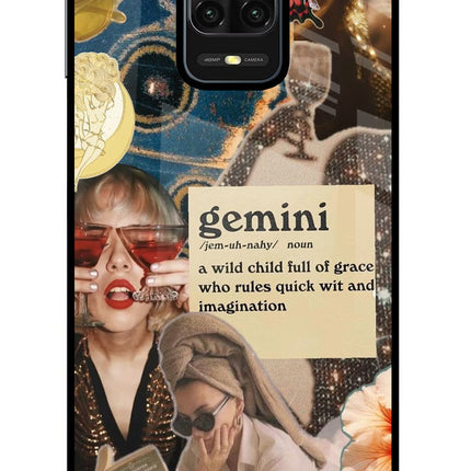 Gemini Zodiac Redmi Note 9 Pro/Pro Max Glass Case