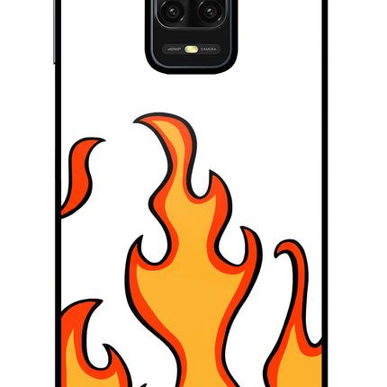 Fired Up – White Redmi Note 9 Pro/Pro Max Glass Case