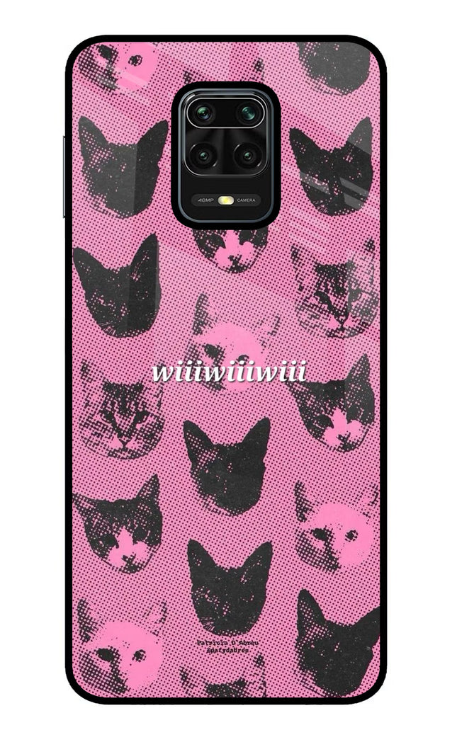 Pink Cats Redmi Note 9 Pro/Pro Max Glass Case