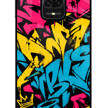 Graffiti Vibe Redmi Note 9 Pro/Pro Max Glass Case