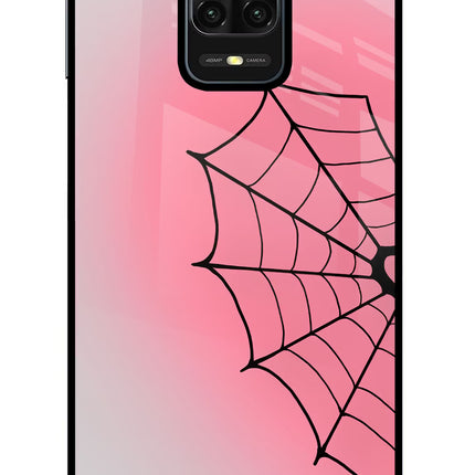 Pink Web Redmi Note 9 Pro/Pro Max Glass Case