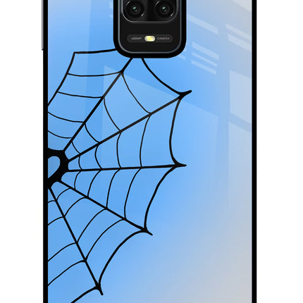 Blue Web Redmi Note 9 Pro/Pro Max Glass Case