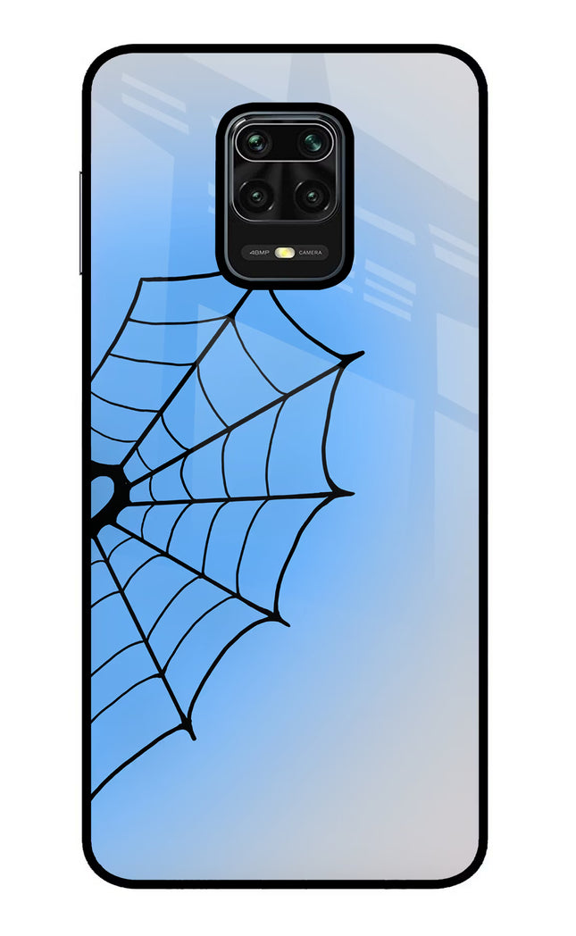 Blue Web Redmi Note 9 Pro/Pro Max Glass Case