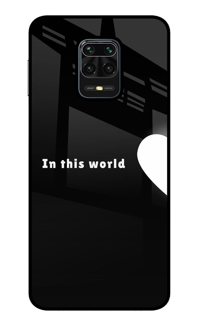 This World Redmi Note 9 Pro/Pro Max Glass Case