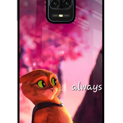 Always Cat Redmi Note 9 Pro/Pro Max Glass Case