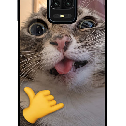 Silly Cat Call Redmi Note 9 Pro/Pro Max Glass Case