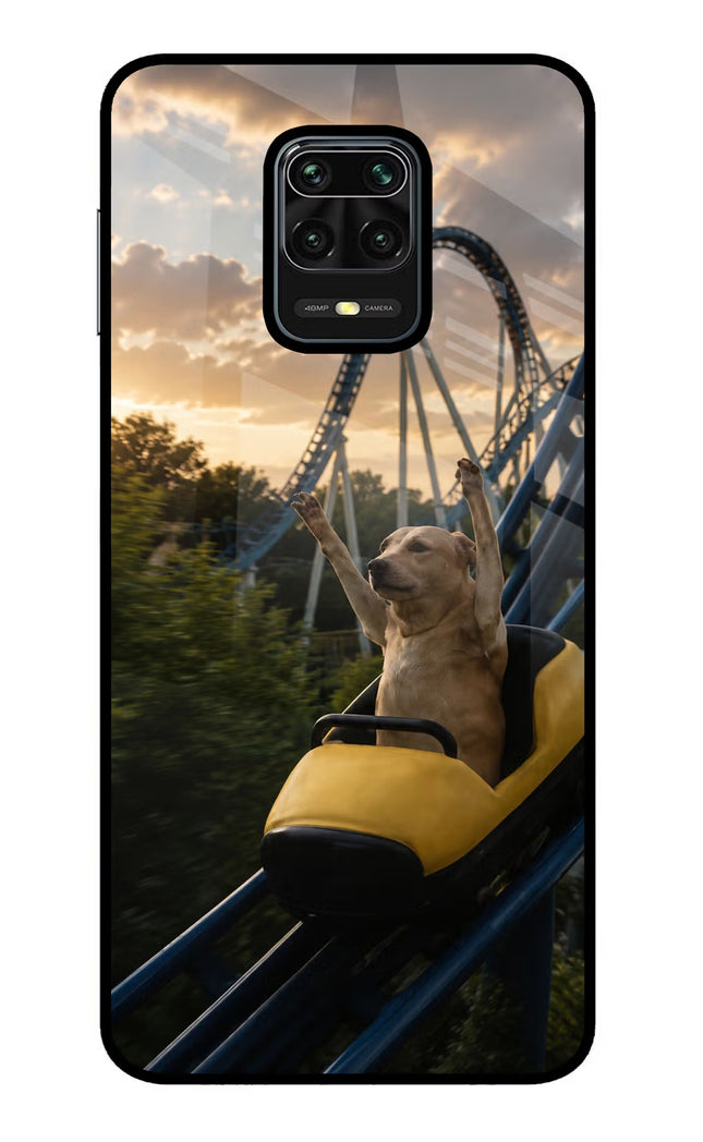 Rollercoaster Dog Redmi Note 9 Pro/Pro Max Glass Case