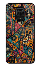 Folk Print Redmi Note 9 Pro/Pro Max Glass Case