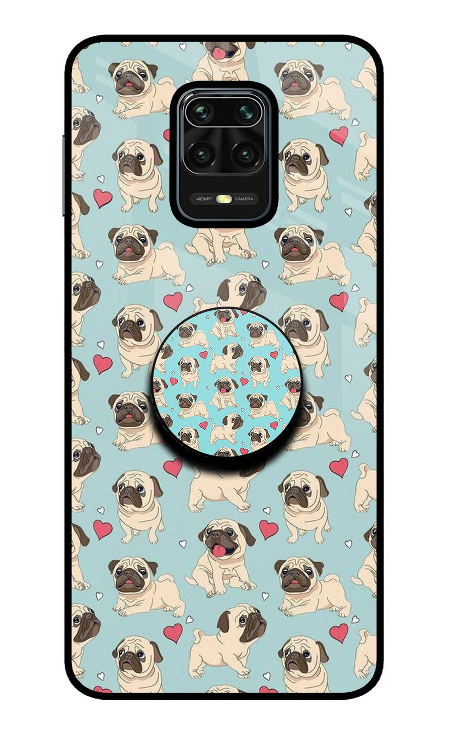 Pug Dog Redmi Note 9 Pro/Pro Max Pop Case, Metal case