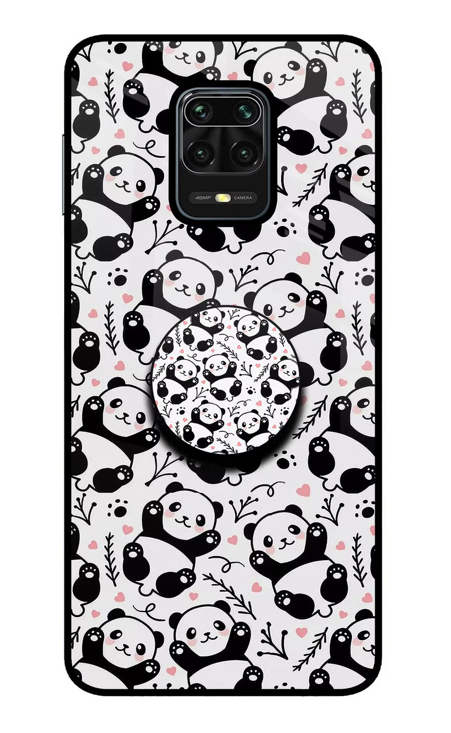 Cute Panda Redmi Note 9 Pro/Pro Max Pop Case, Metal case