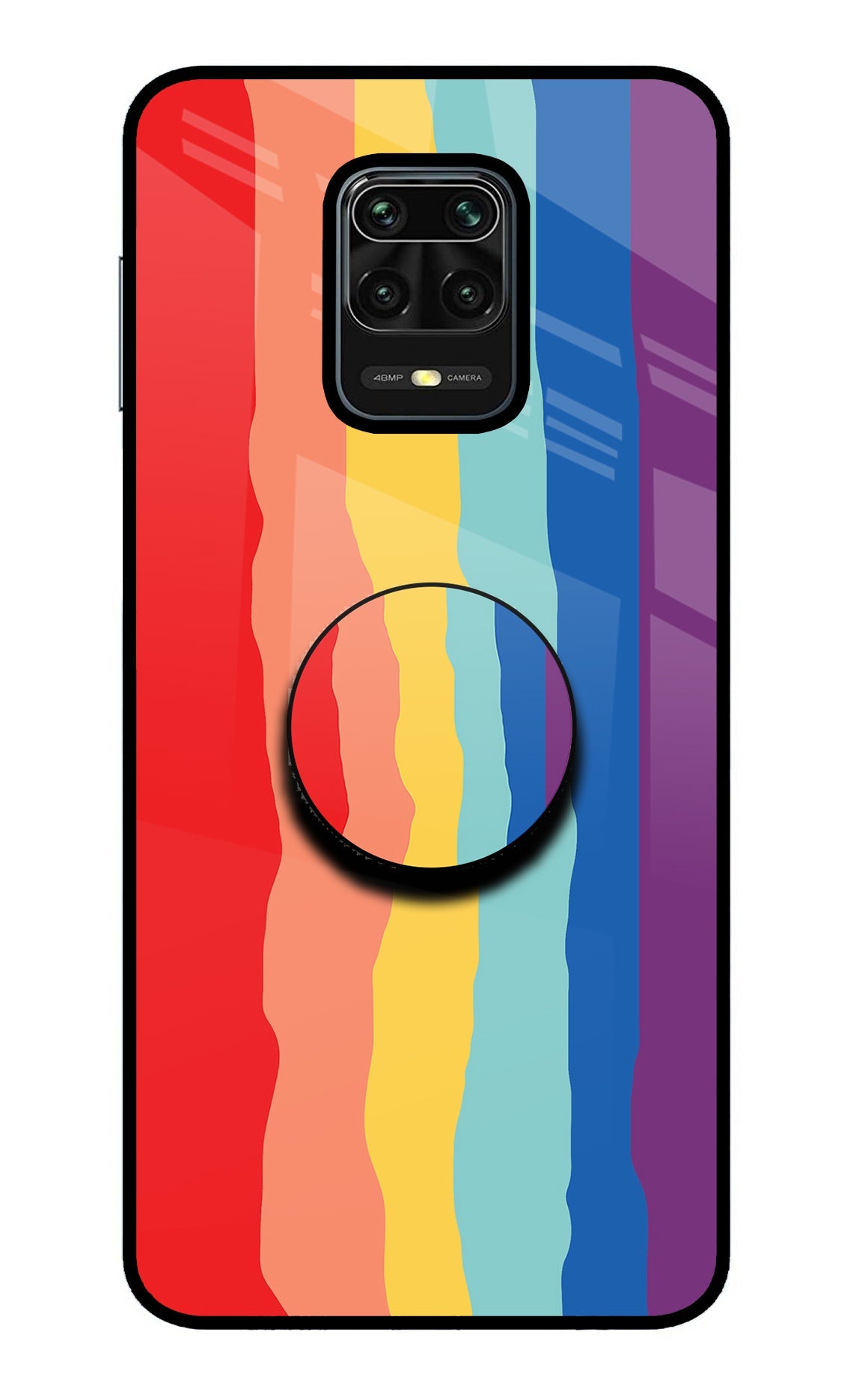 Rainbow Redmi Note 9 Pro/Pro Max Glass Case