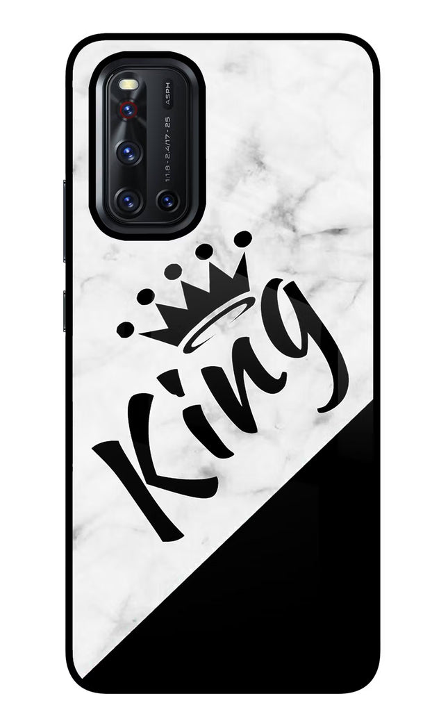 King Vivo V19 Glass Case Back Cover by Casekaro