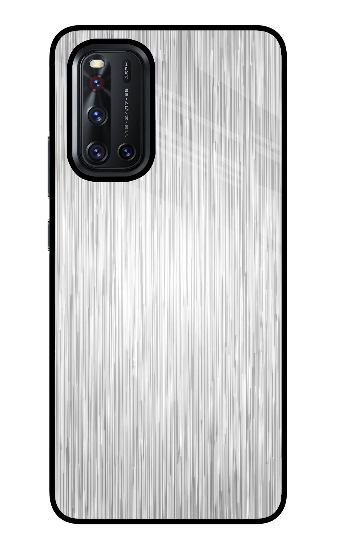 Wooden Grey Texture Vivo V19 Glass Case