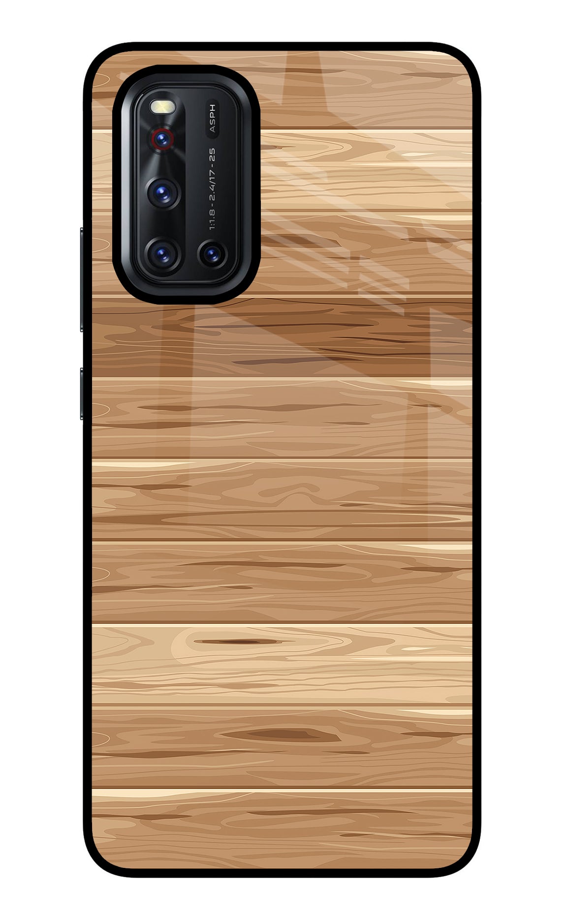 Wooden Vector Vivo V19 Back Cover