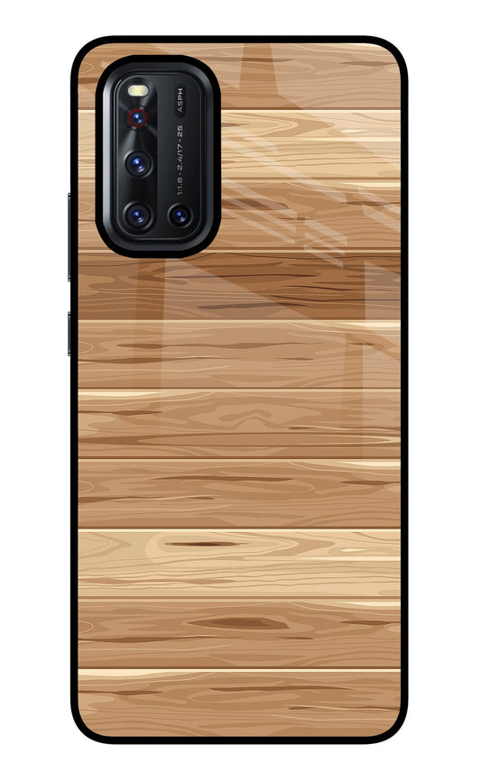 Wooden Vector Vivo V19 Glass Case