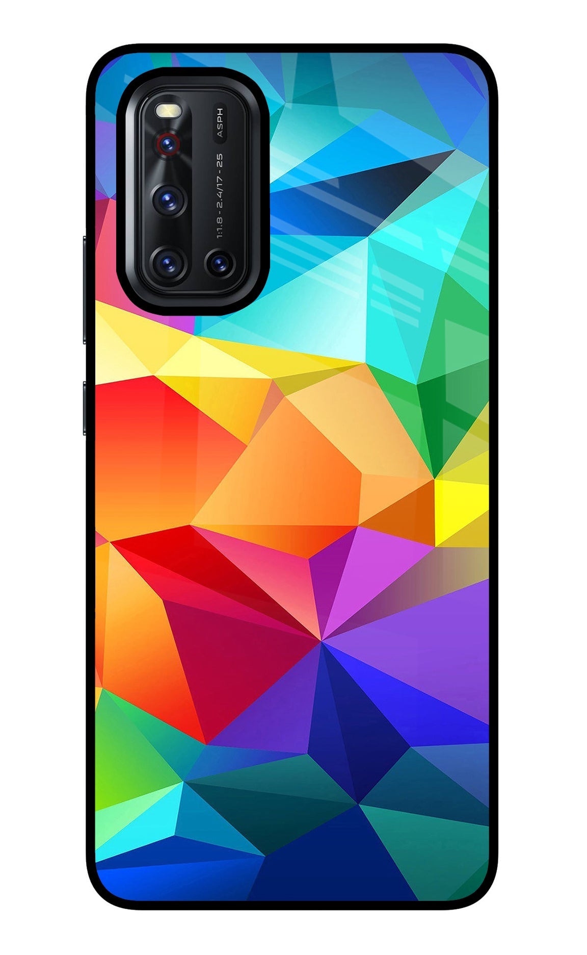 Abstract Pattern Vivo V19 Glass Case