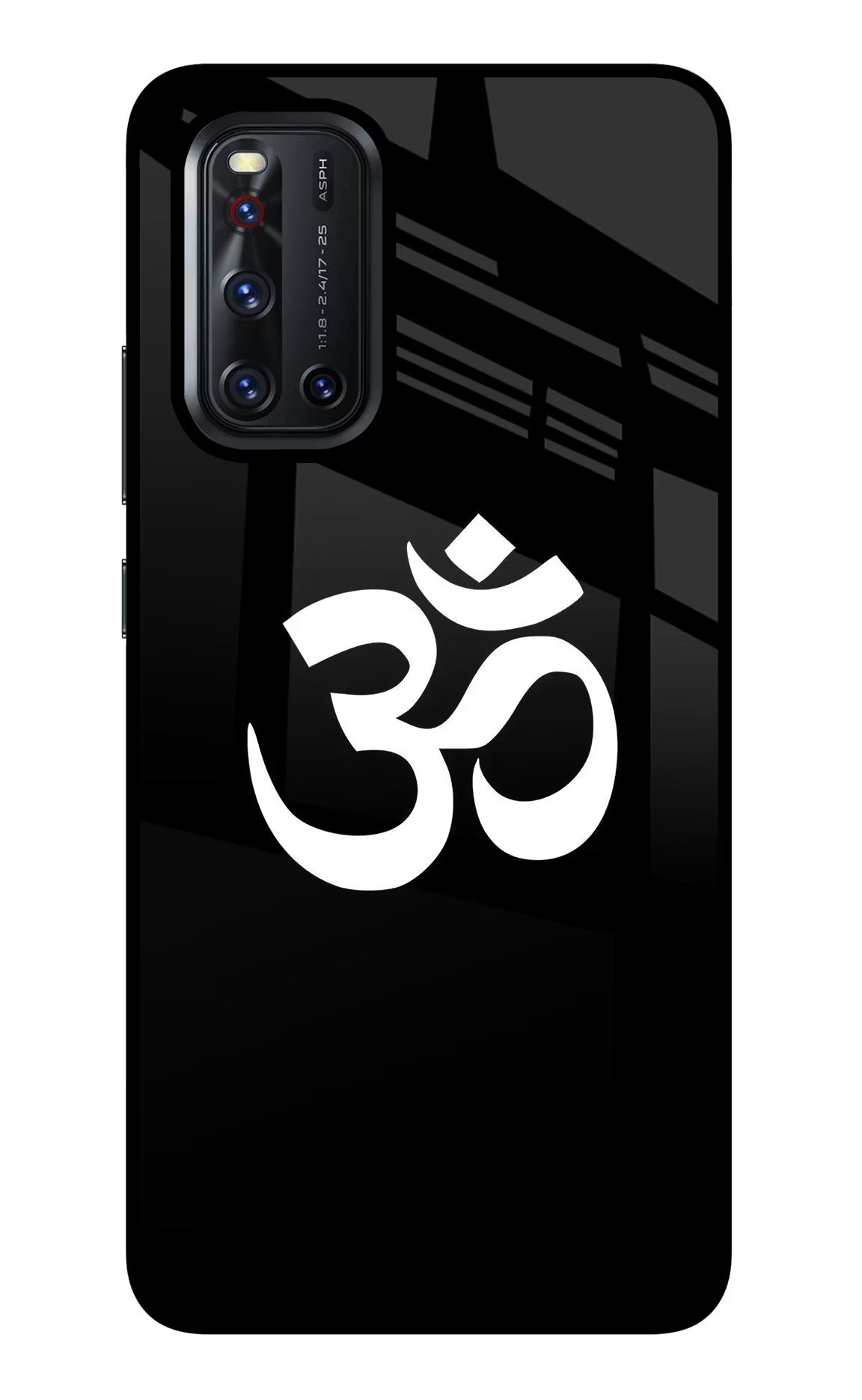 Om Vivo V19 Glass Case Back Cover by Casekaro