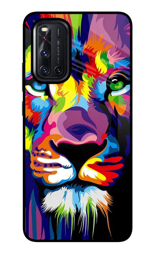 Lion Vivo V19 Glass Case Back Cover by Casekaro