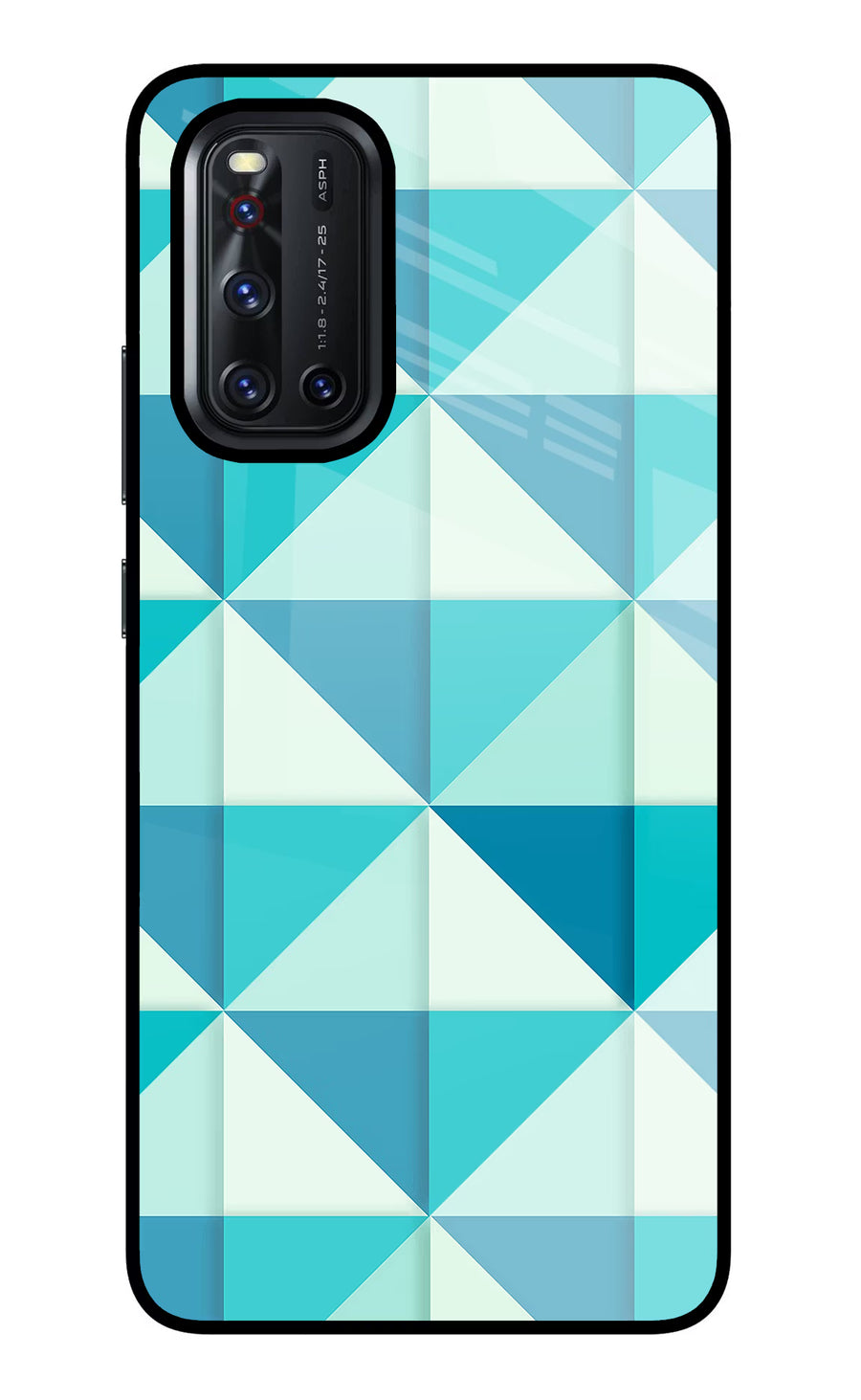 Abstract Vivo V19 Back Cover, Glass case