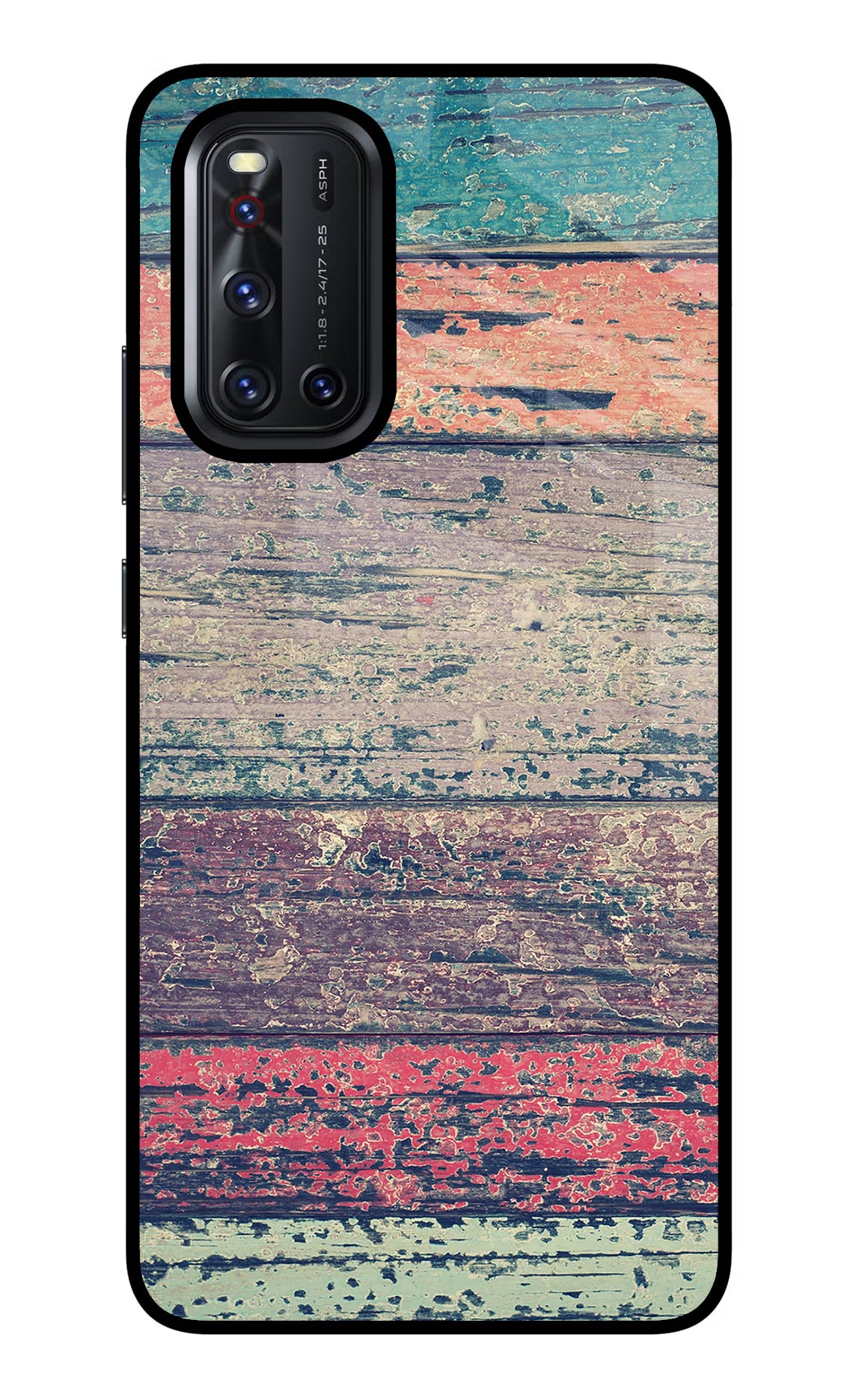 Colourful Wall Vivo V19 Glass Case Back Cover by Casekaro