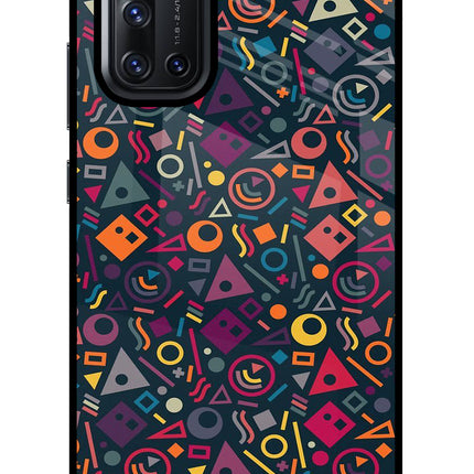 Geometric Abstract Vivo V19 Glass Case Back Cover by Casekaro