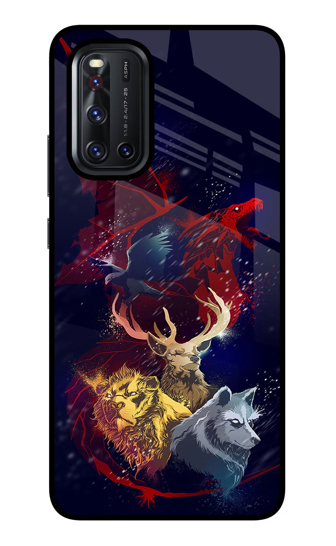 Game Of Thrones Vivo V19 Glass Case Back Cover by Casekaro