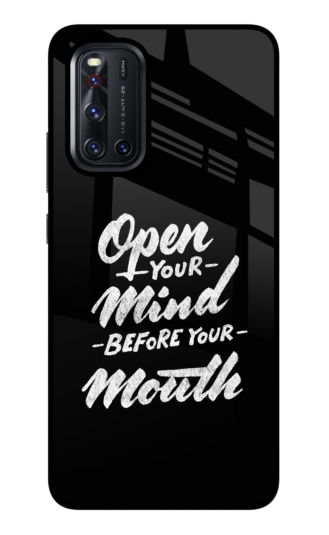 Open Your Mind Before Your Mouth Vivo V19 Back Cover