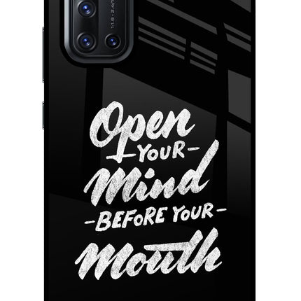 Open Your Mind Before Your Mouth Vivo V19 Glass Case