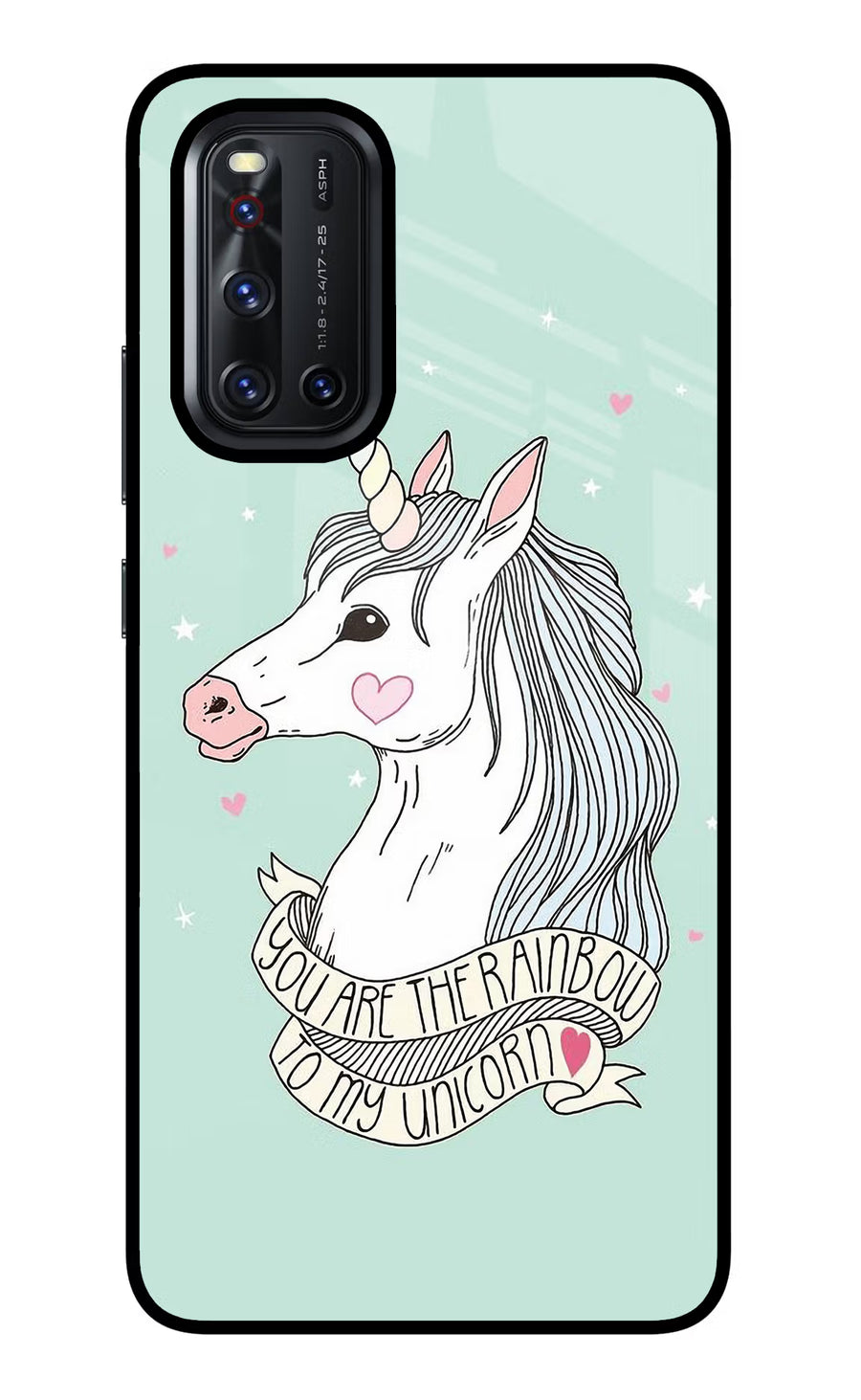 Unicorn Wallpaper Vivo V19 Back Cover, Glass case