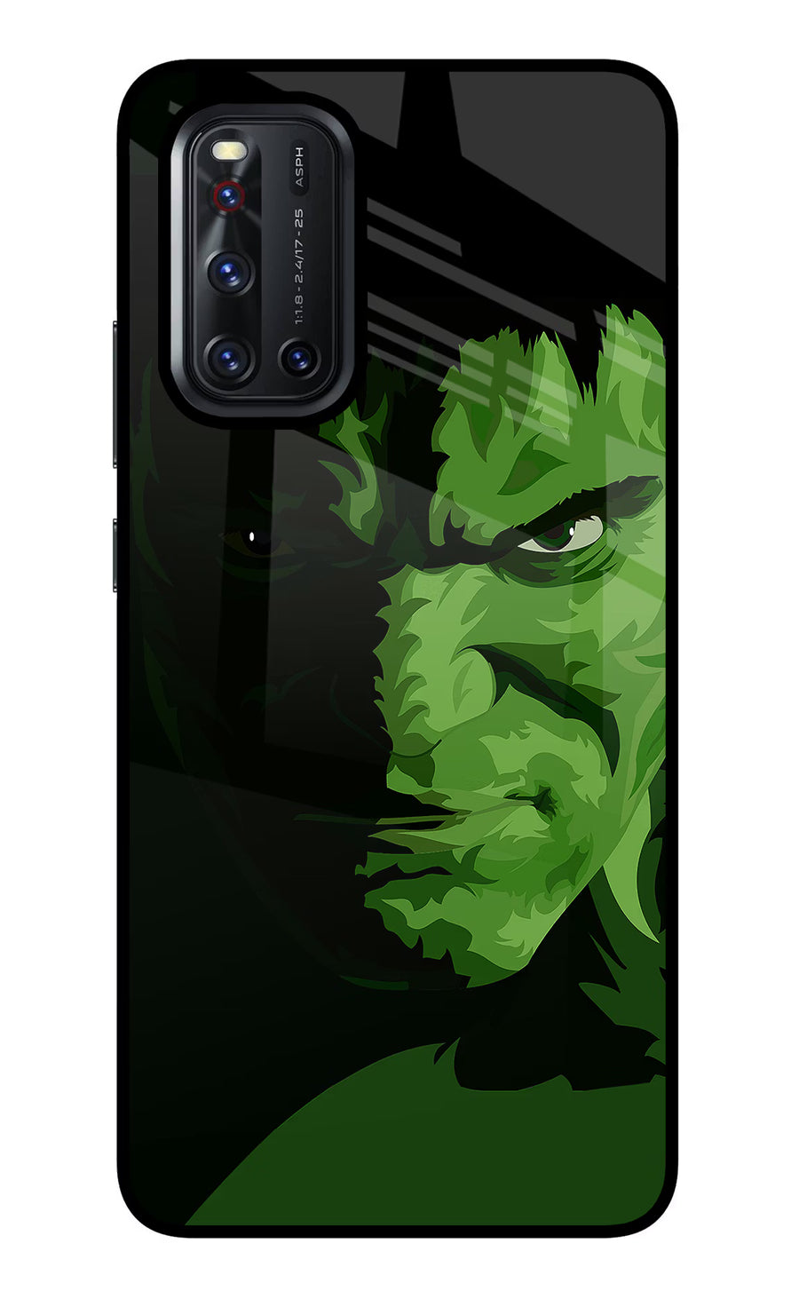 HULK Vivo V19 Back Cover, Glass case